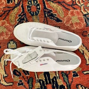 BRAND NEW WITH TAGS white Superga Cotu Classic Sneakers